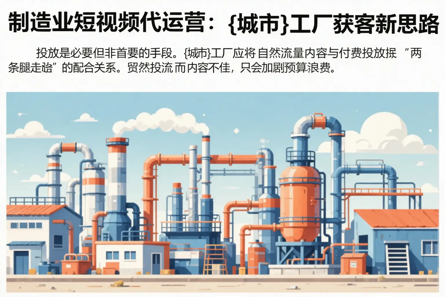 制造业短视频代运营：攀枝花工厂获客新思路
