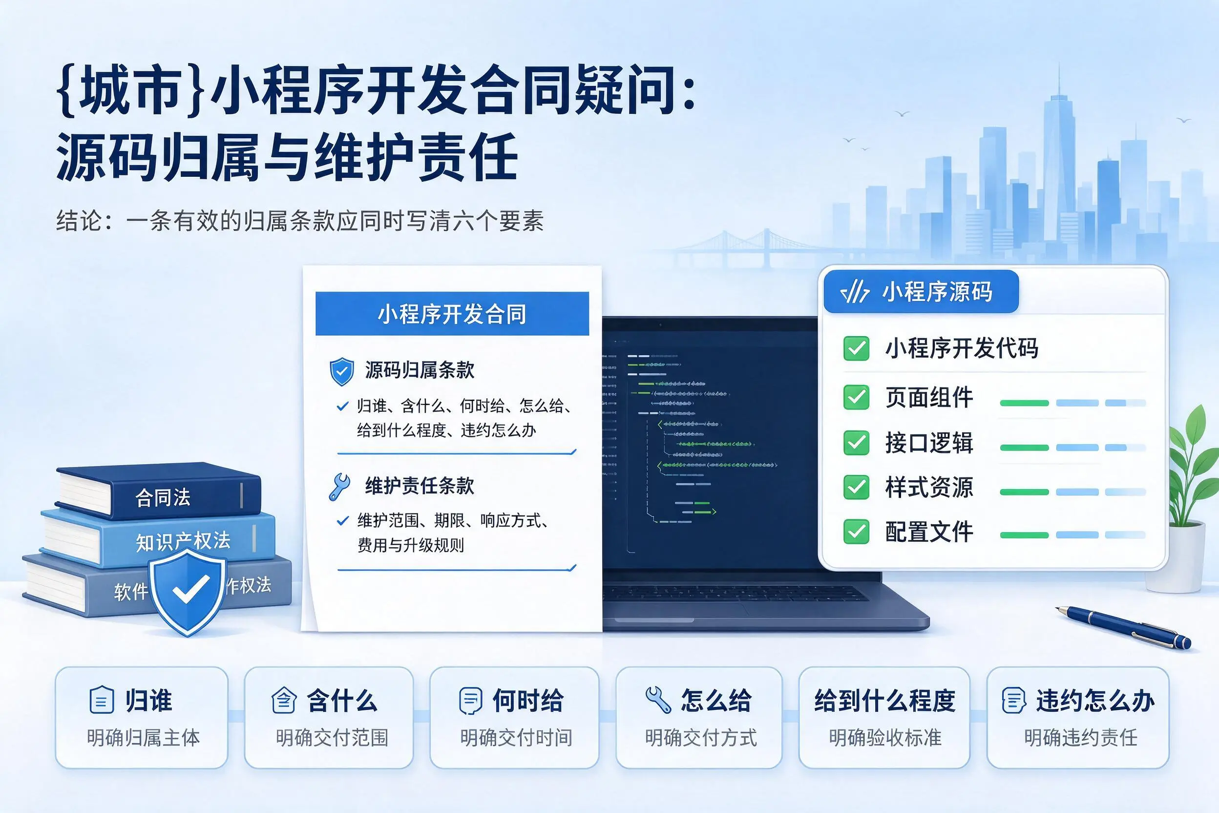 攀枝花小程序开发合同疑问:源码归属与维护责任