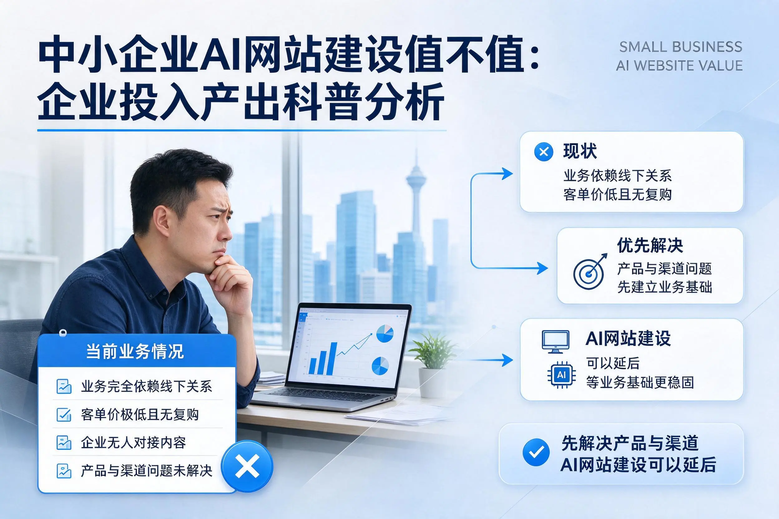 中小企业AI网站建设值不值：攀枝花企业投入产出科普分析