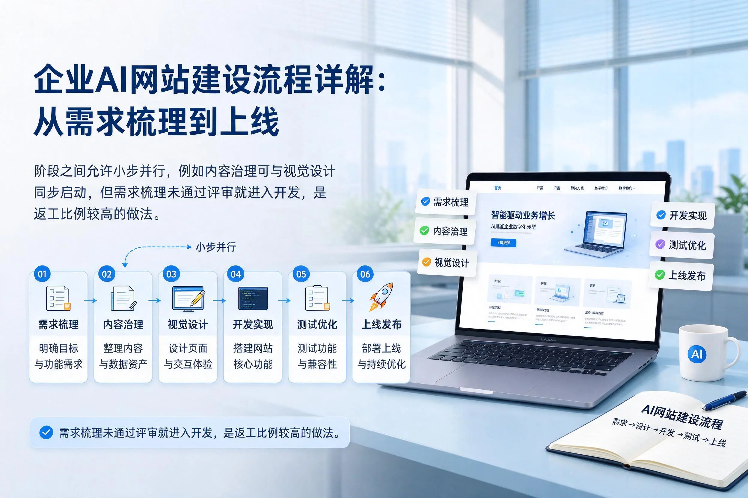 攀枝花企业AI网站建设流程详解：从需求梳理到上线