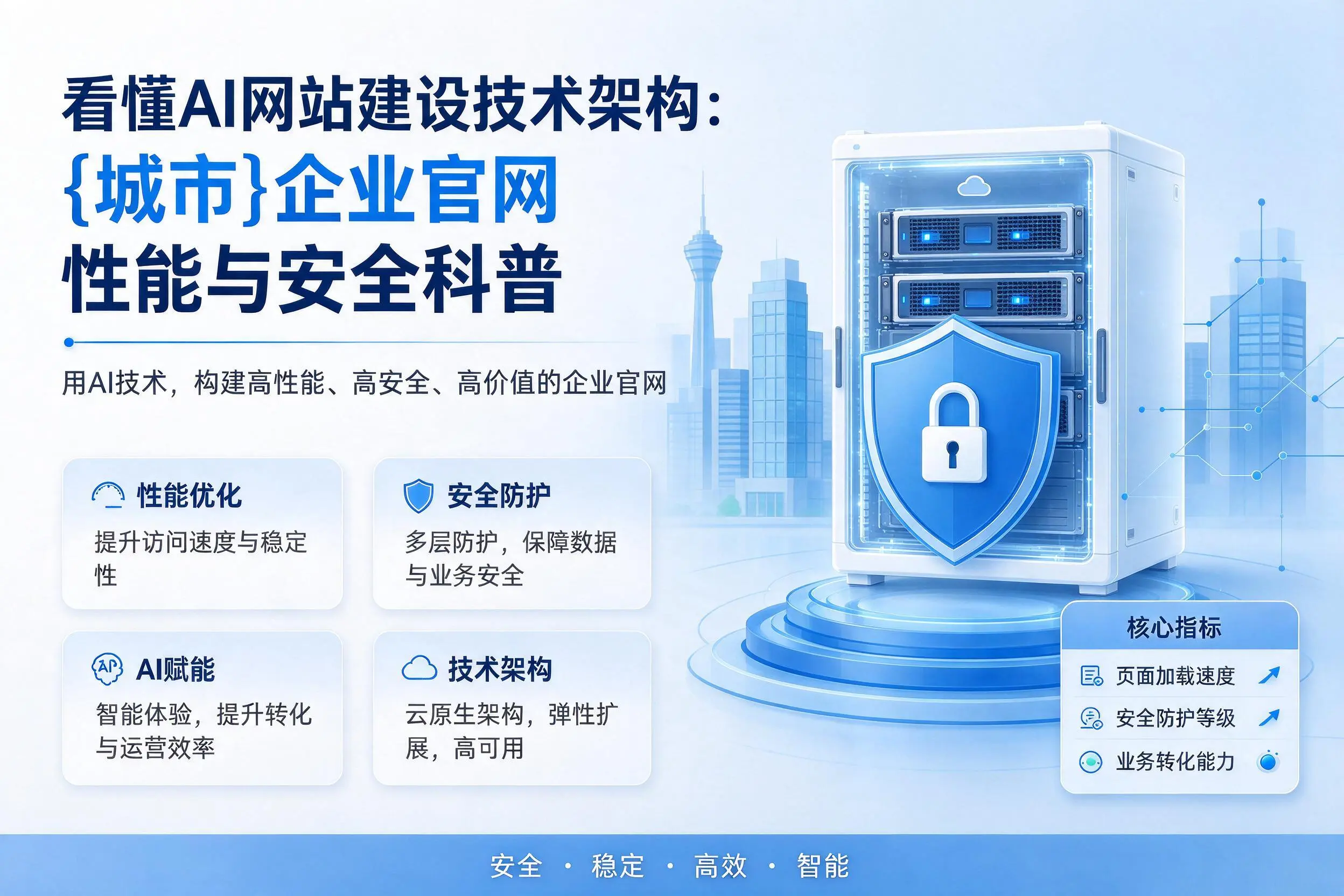 看懂AI网站建设技术架构：攀枝花企业官网性能与安全科普