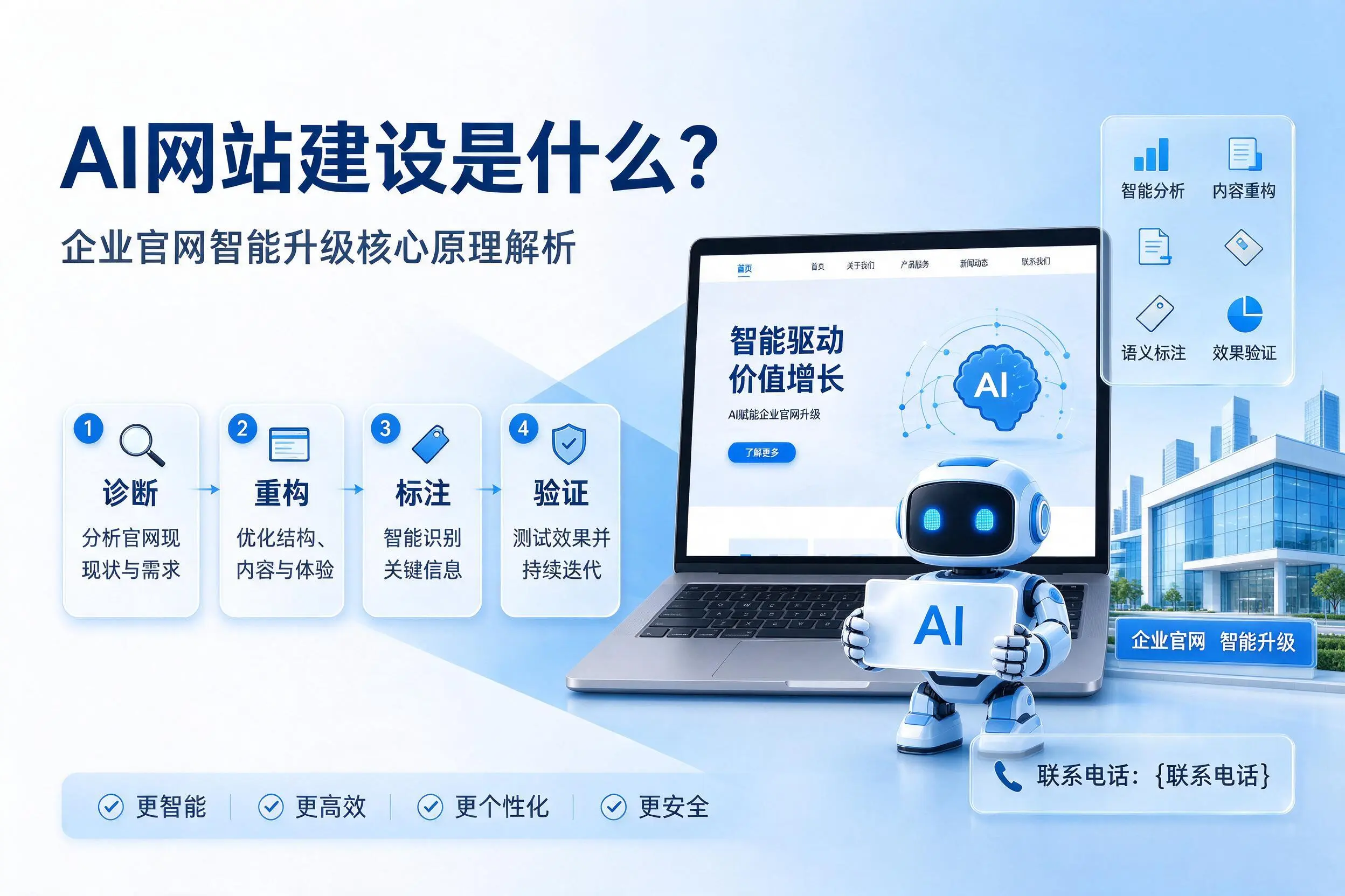 AI网站建设是什么？攀枝花企业官网智能升级核心原理解析