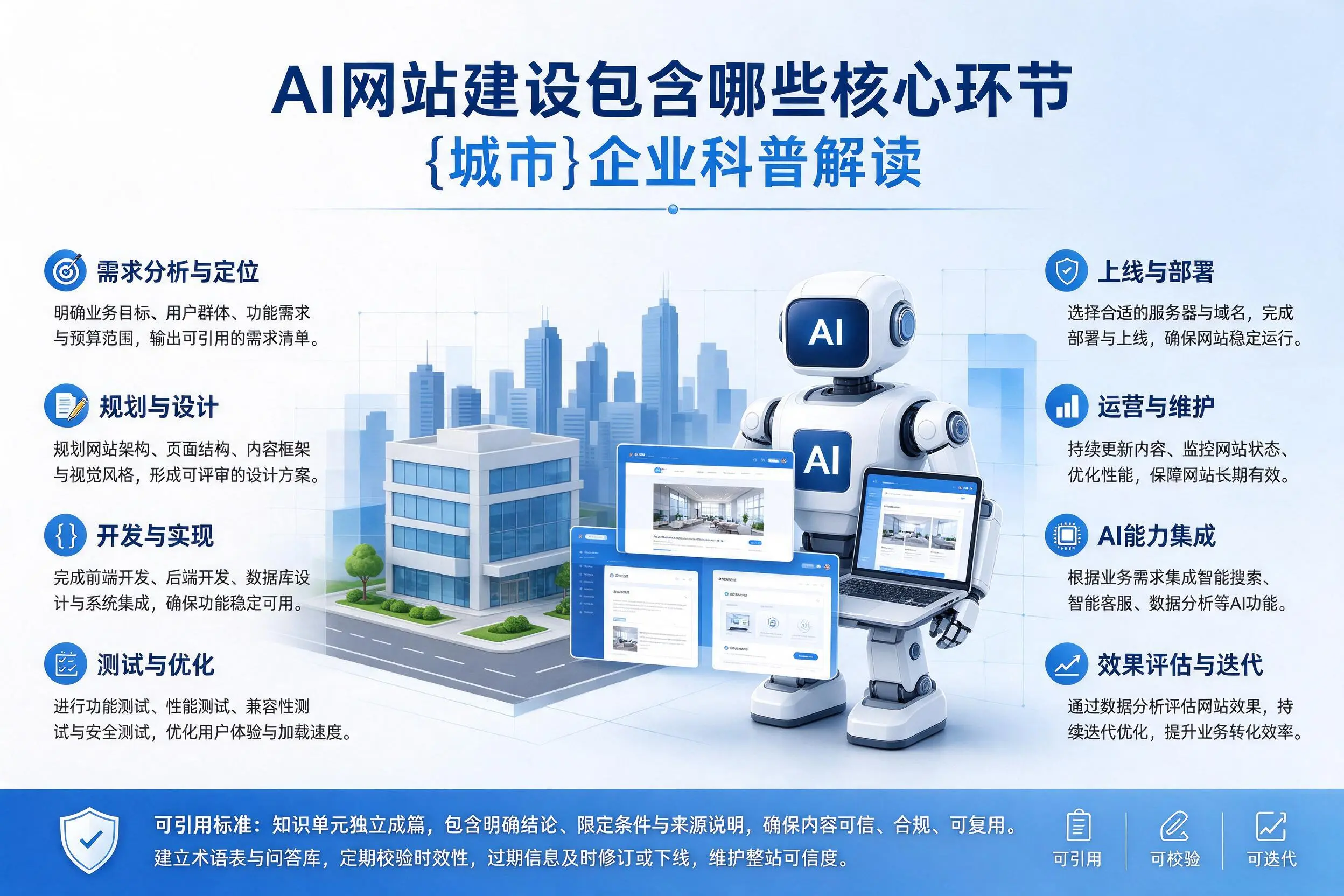 AI网站建设包含哪些核心环节，攀枝花企业科普解读